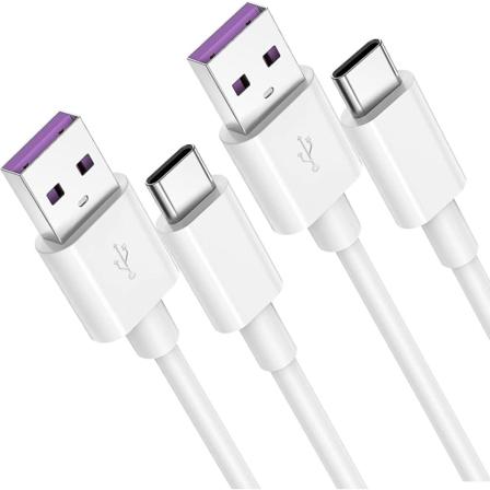 5a Typec-usb-kabel [2pak 2m] Huawei Supercharge Qc 3.0 40w Hurtigopladning Kompatibel Med Huawei P30 P30 Pro P20 P20 Pro Mate 20pro Samsung Galaxy S8/