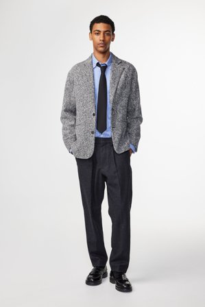 NN07 Bill Pant male Blue Wool