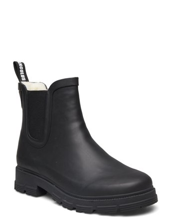 Rain Boots - Low With Elastic Black ANGULUS