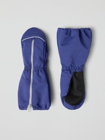 Polarn O. Pyret - Waterproof mittens with zipper - 4 - Childrenswear - blue