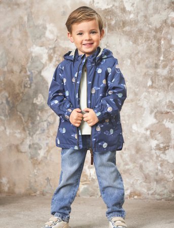 En Fant Jacket, Aop - Blue - 122