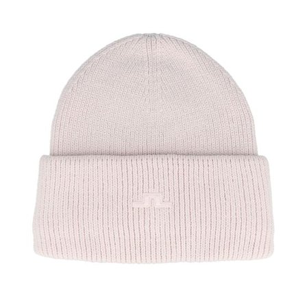 J.Lindeberg - Rosa cuff Beanie - Karlos Beanie Grey Lilac Cuff @ Hatstore