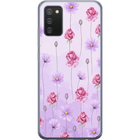 Kompatibelt Mobildeksel til Samsung Galaxy A02s Petal Reverie Lilac Mist