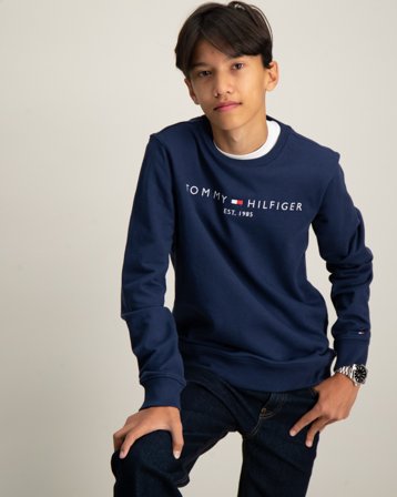Tommy Hilfiger ESSENTIAL SWEATSHIRT Blå Genser Gutt - Kids Brand Store