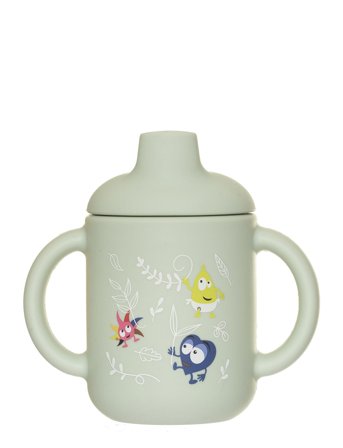 Teddykompaniet | Babblarna- Silicone Mug With Lid, In Nature | 11X10.5X5.5CM