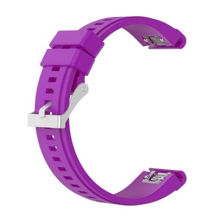 Garmin Fenix 5X Urrem i bløde silikone - Lilla Purple