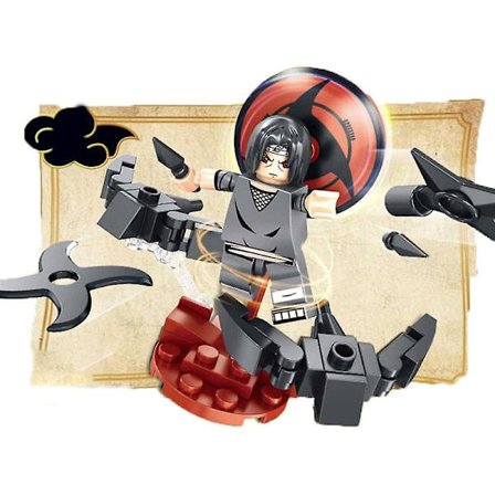 naruto byggstenar små partikel montering leksak