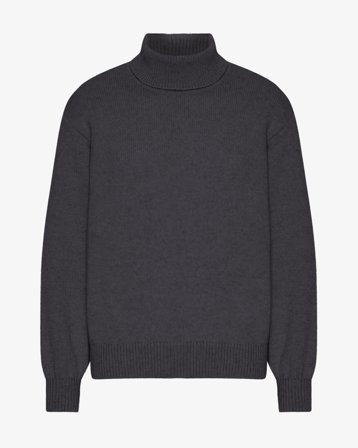 Merino Wool Turtleneck - Lava Grey XL