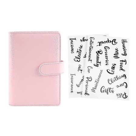 A6 Kontantkonvolutter Perm Lommebok, PU Budsjettplanlegger Notatbok For Kontantbudsjettering, Konvoluttlommebok, Sp