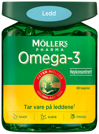 Möller's Pharma Omega-3 ledd kapsler 80 stk