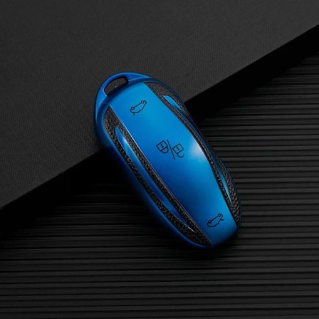 Smart nyckelfodral i läder TPU för Tesla Model X Model S Model 3 Model Y, nyckelskal, väskhållare, skyddstillbehör