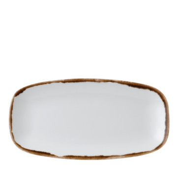 Tallrik Harvest Oval Vit