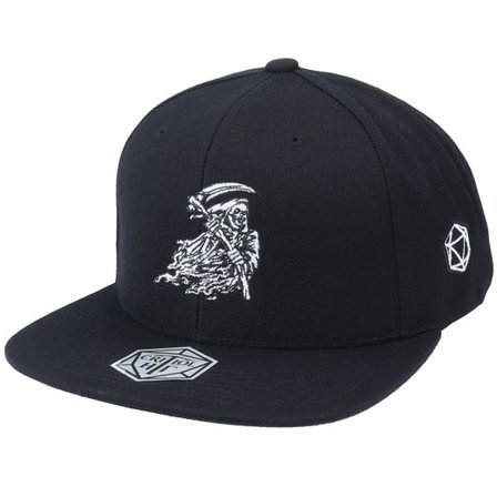 Critiql Hit - Svart snapback Keps - Grim Reaper Black Snapback @ Hatstore