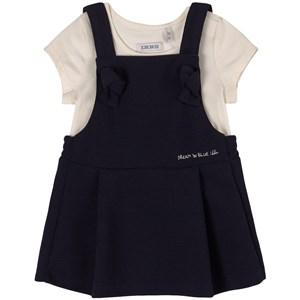 Kids - IKKS Navy 2-In-1 Pinafore 6 Months - Dresses - 6 months - Blue