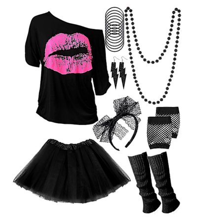 80- ja 90-luku Teemaasu, Naisten Asusteet, Cosplay-juhlat, Tytöt, Karnevaali, Hieno Pukeutuminen, Tarjous