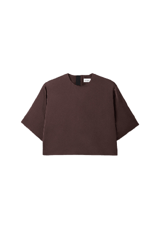 Dagmar Woven Fluid T-Shirt T-shirts Dam Brun 38