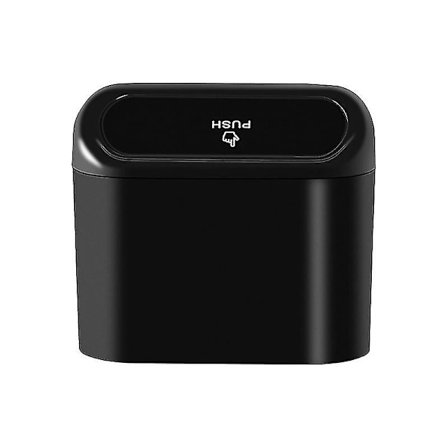 Bilstøjte, Mini Bilstøjte, Søde Biltilbehør Til Opbevaring Og Organisation Lille Skraldespand Til Køkken, Soveværelse Og Kontor (1 stk, Sort)