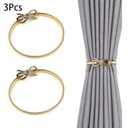 3 stk Gardinbinder Gardinbindere Gardinholdere Gold 3 Pcs-3 Pcs