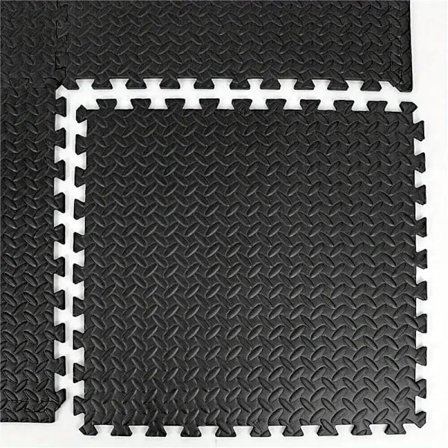 Hjemmetreningsmatter EVA Gummi - 30cm X 30cm X 10mm 24 Biter 2.16 M² | Treningsskumfliser, Puslespill Skummatte, Treningsgulvmatte