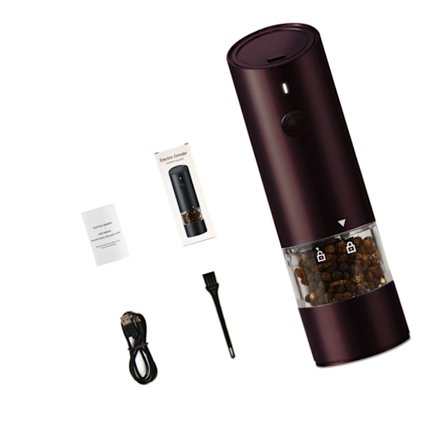 Suurikapasiteettinen sähköinen pippurimylly USB-ladattava maustemylly kotiin säädettävällä karkeudella merisuolamylly