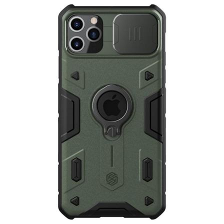 Iphone 11 Pro Max - Nillkin Camshield Armor Ring Skal - Grön Green Grön