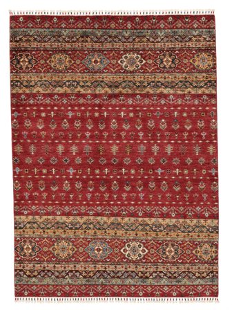 Striped Shabargan Rug 179X247 Wool