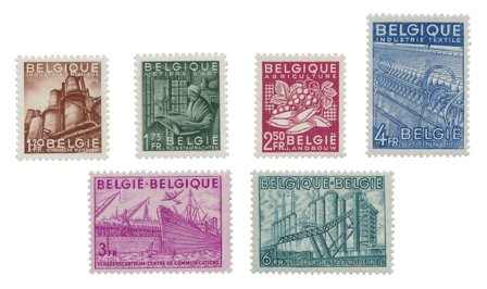 Belgien 1948 - OBP 767/72 - Postfrisk