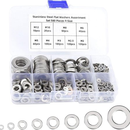 580 st plana brickor, 304 rostfria brickor KLB