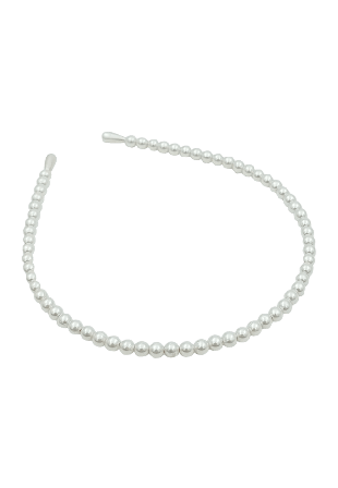 Complement Pärl Diadem Enradigt Hårband Dam Vit 7-10 liter