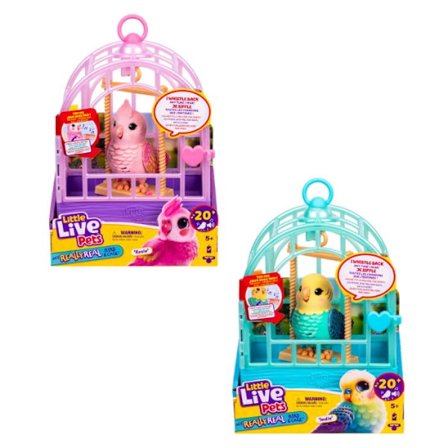Little Live Pets Min Verkligt Verkliga Fågel & Bur, 1 st