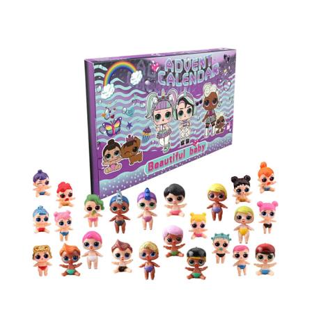 Jul Adventskalender 24 st Animefigurer Ny Design för 2023 Stvle C