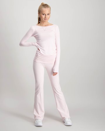 RYVLS Soft L/W Flare Leggings Roze Broeken Meisjes - Kids Brand Store