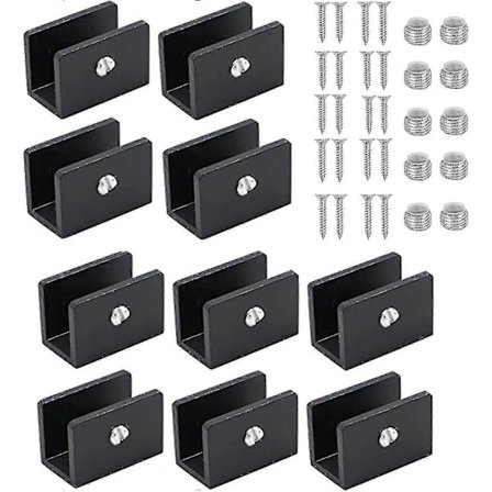 【PP】10 Stk. Justerbare Glashyldeholdere Klemme Glasrækværk Klemmefæste, Til 8-10 mm Tykt Glas Zszjbv53