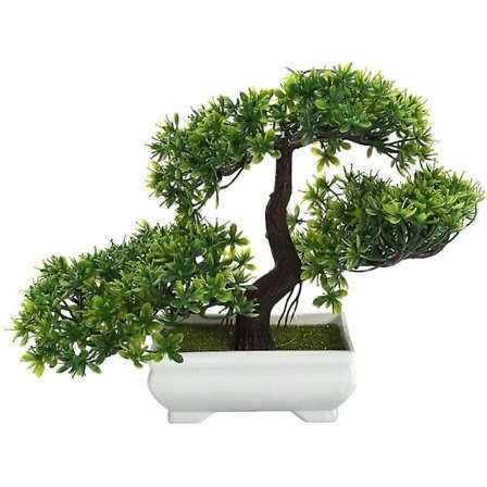 Konstgjord Bonsai-träd, Konstgjord växt i kruka Konstgjorda växter, japansk tall Bonsai-växt, Krukväxt Faux Tallväxter Bonsai Cederträd för 