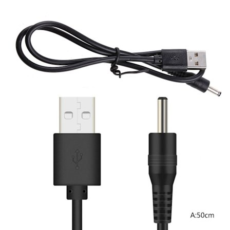 USB till DC 3.5mm Strömkabel 5V Laddarkabel Cylinderkabel Snabbkontakt för HUB USB Fläktlampa Runt Hål Adapter Hållbar