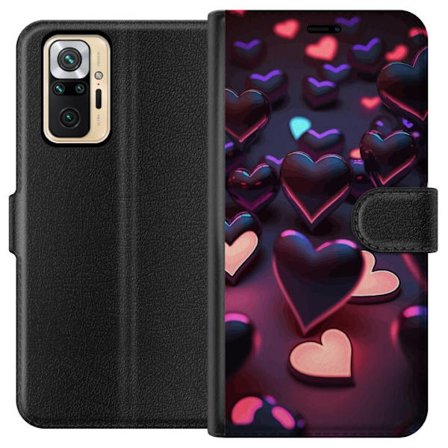 Yhteensopiva Lompakkokotelo Xiaomi Xiaomi Redmi Note 10 Pro KeskiyönSydämet