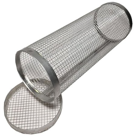 Grillkurv, utendørs grillbur i rustfritt stål