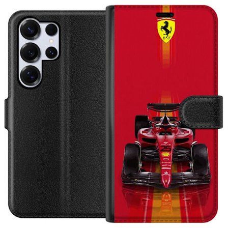 Yhteensopiva Lompakkokotelo Samsung Samsung Galaxy S25 Ultra Ferrari Formula 1 -auto ikonisessa punaisessa muotoilussa urheilullisella tarkkuudella
