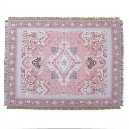 1 kpl 160x130cm Ruudullinen Peitto Vaaleanpunainen kuvio Neulottu Hapsuilla koristeltu Bohemia Yksinkertainen Pehmeä Kodikas Suojaa Kylmältä Sohva 