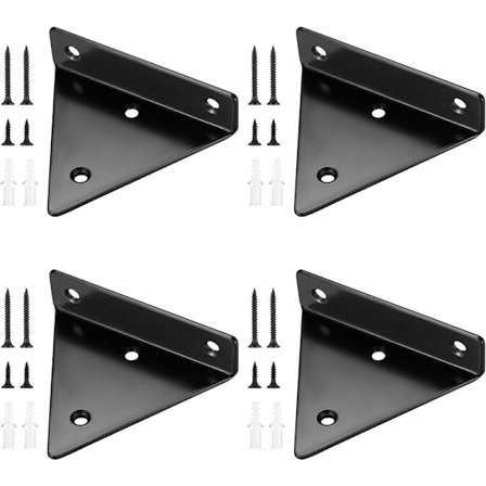 Flytande Hyllfästen, Osynliga Triangulära Väggfästen, Metallväggfästen för Hylla