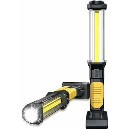 Oppladbar LED bærbar arbeidslampe 1500 lumen COB bærbar mekanikerlampe med magnetisk base og krok for reparasjon 1 stk