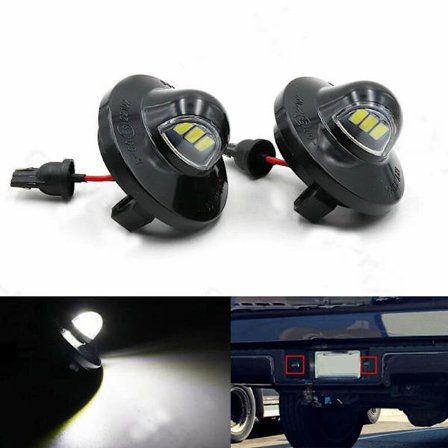 2 LED-nummerskyltslampor, reservdelar för Ford F150 F250 F350.
