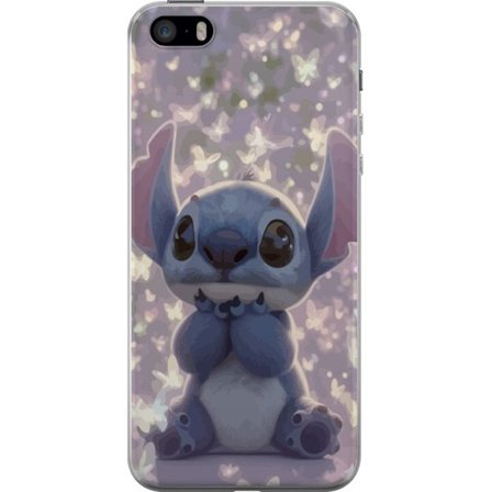 Yhteensopiva Puhelinkuori Apple iPhone 5s Stitch söpö kawaii perhoset valo taianomainen Disney