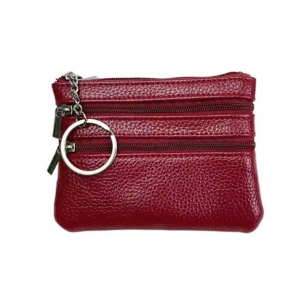 Dam Plånbok med dragkedja RÖD