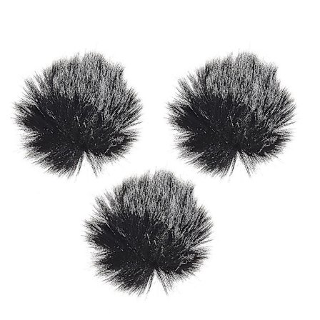 Pels Mikrofon Vindskjerm Muff Mini Lapel Lavalier Mikrofon Vindskjerm, 3-pakning