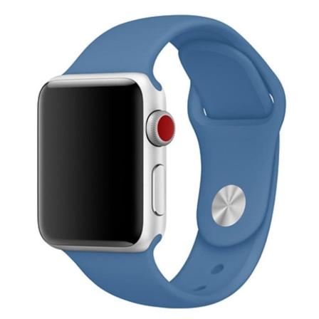 Apple Watch Series 4 40mm joustava silikoninen kellonauha - Cowboy Sininen Blue