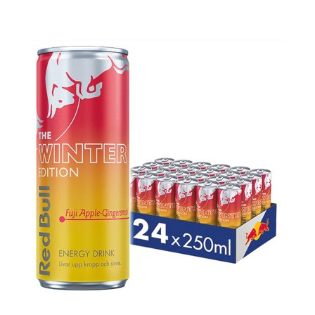 24 x Red Bull Energidryck 250 ml Winter Edition Fuji Apple-Ginger