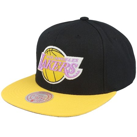 Mitchell & Ness - NBA Preto snapback Boné - Los Angeles Lakers Core Basic Black/Gold Snapback @ Hatstore