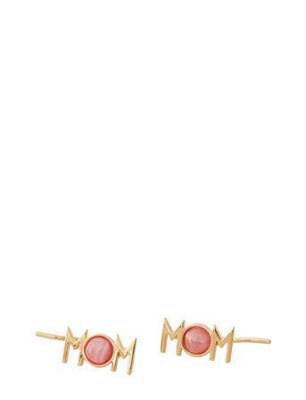 Great Mom Ear Climber Red Design Letters