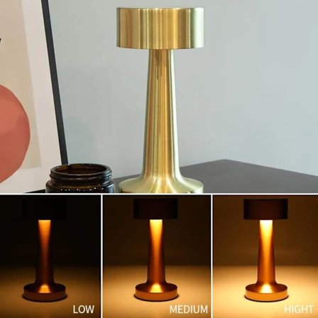 Bordslampa LED med Touch & Uppladdningsbar Funktion